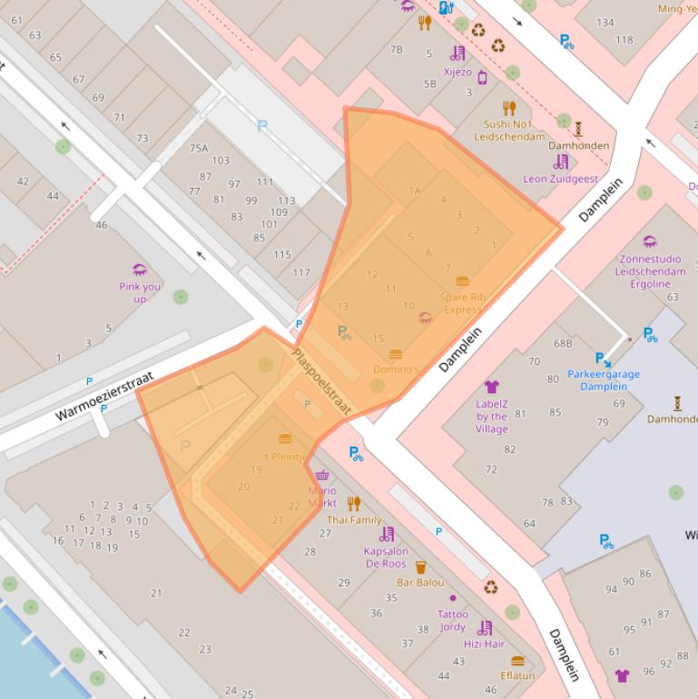 Kaart van postcodegebied 2265AC.