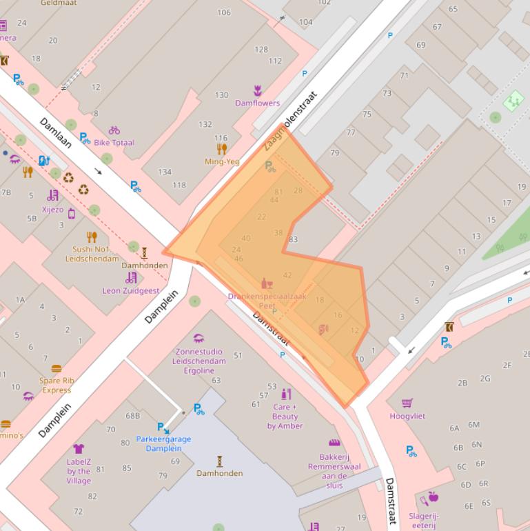 Kaart van postcodegebied 2265AH.