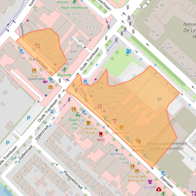 Kaart van postcodegebied 2265AP.