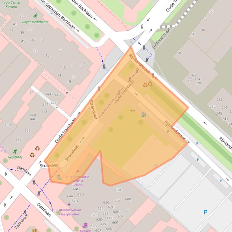 Kaart van postcodegebied 2265AR.