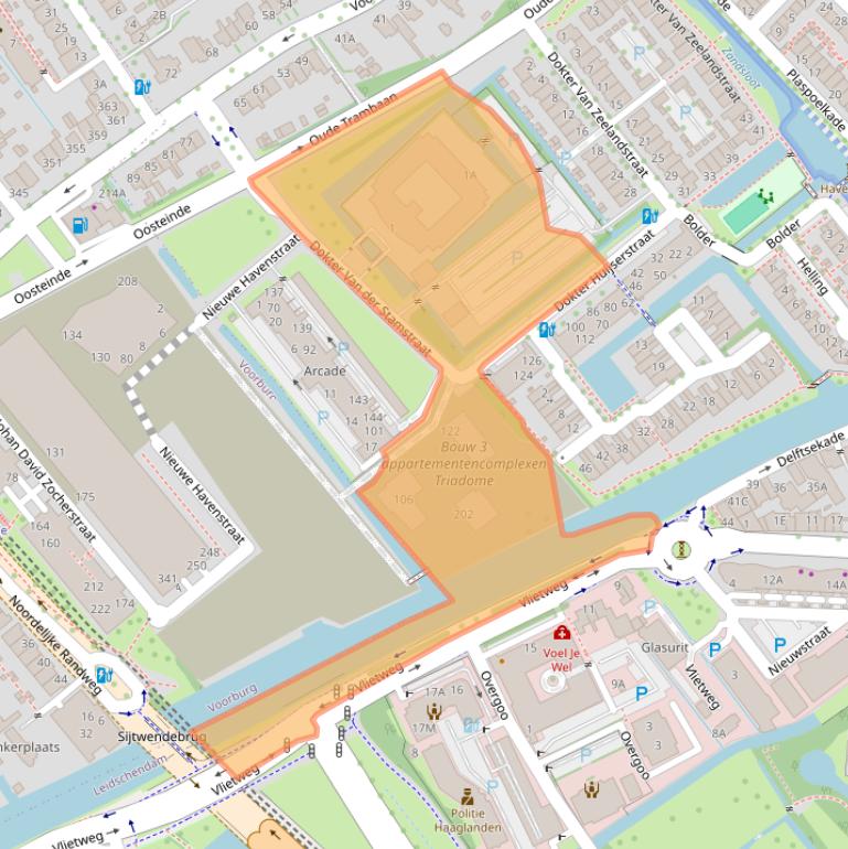 Kaart van postcodegebied 2265BC.