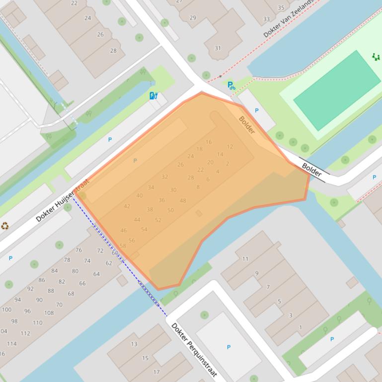 Kaart van postcodegebied 2265BL.