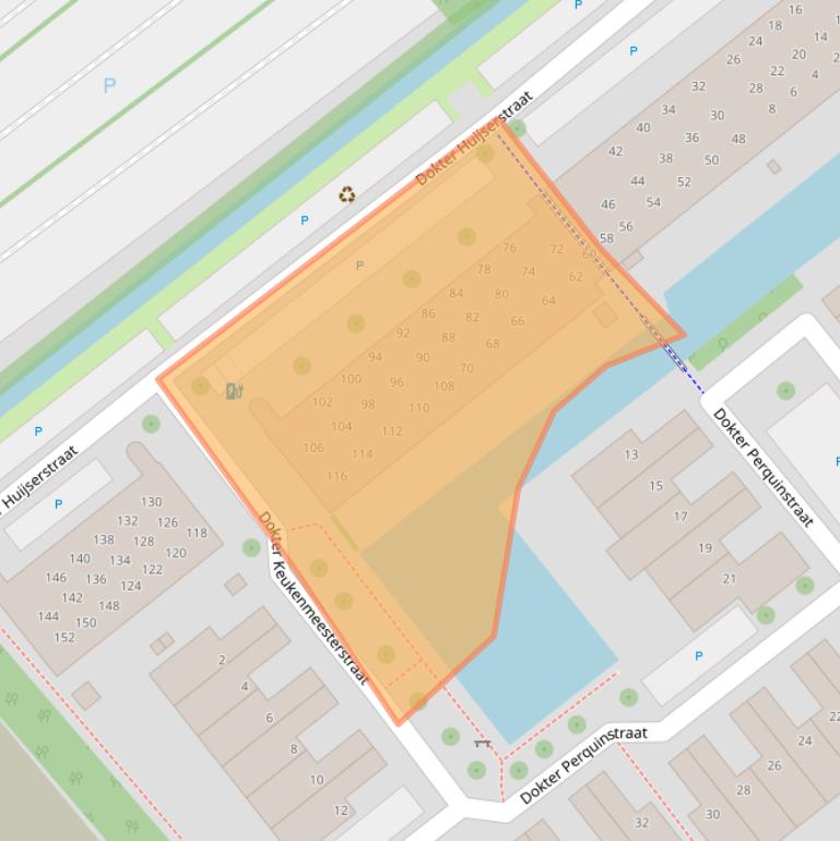 Kaart van postcodegebied 2265BM.