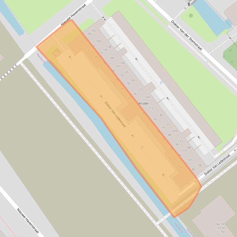 Kaart van postcodegebied 2265BP.