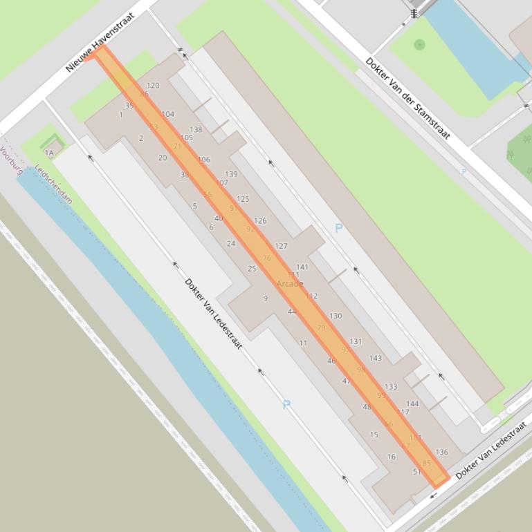 Kaart van postcodegebied 2265BR.