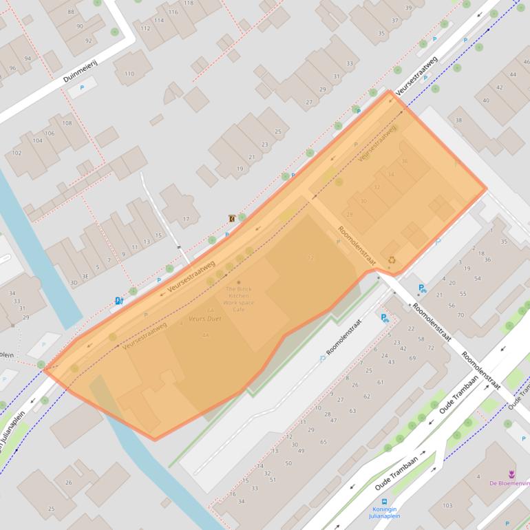 Kaart van postcodegebied 2265CD.