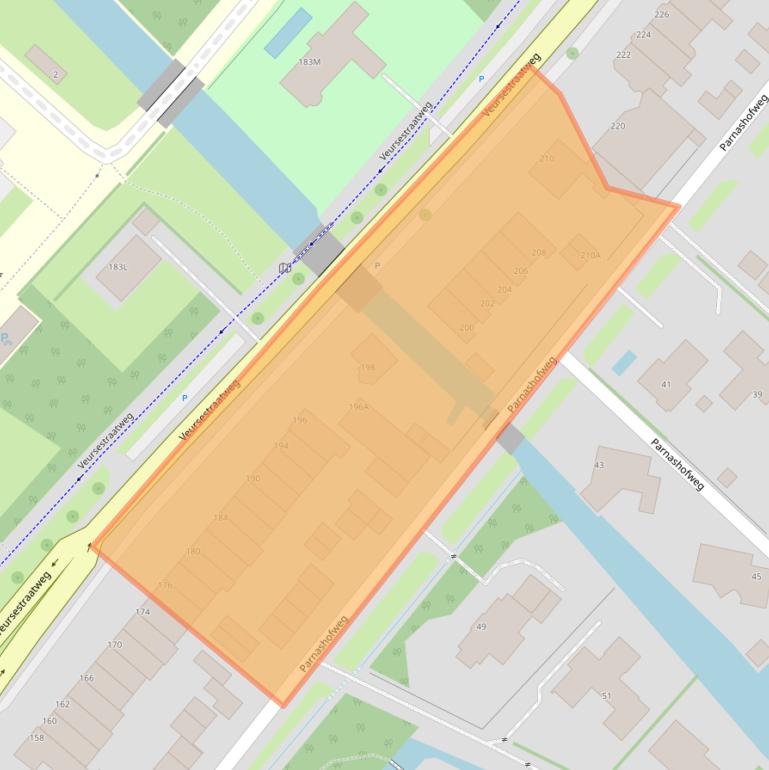 Kaart van postcodegebied 2265CJ.