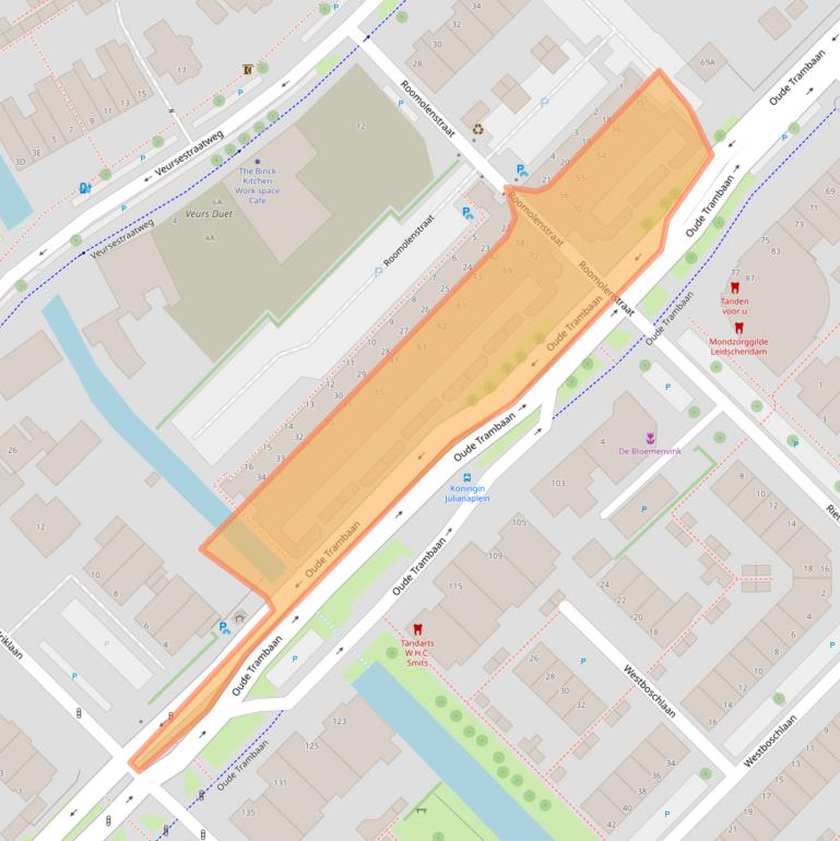 Kaart van postcodegebied 2265CT.