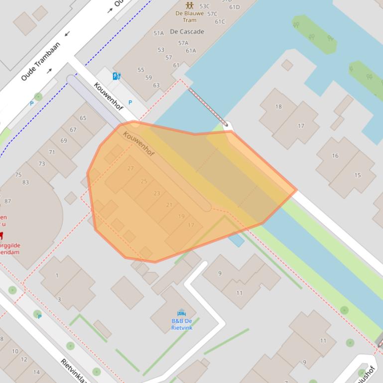 Kaart van postcodegebied 2265CV.