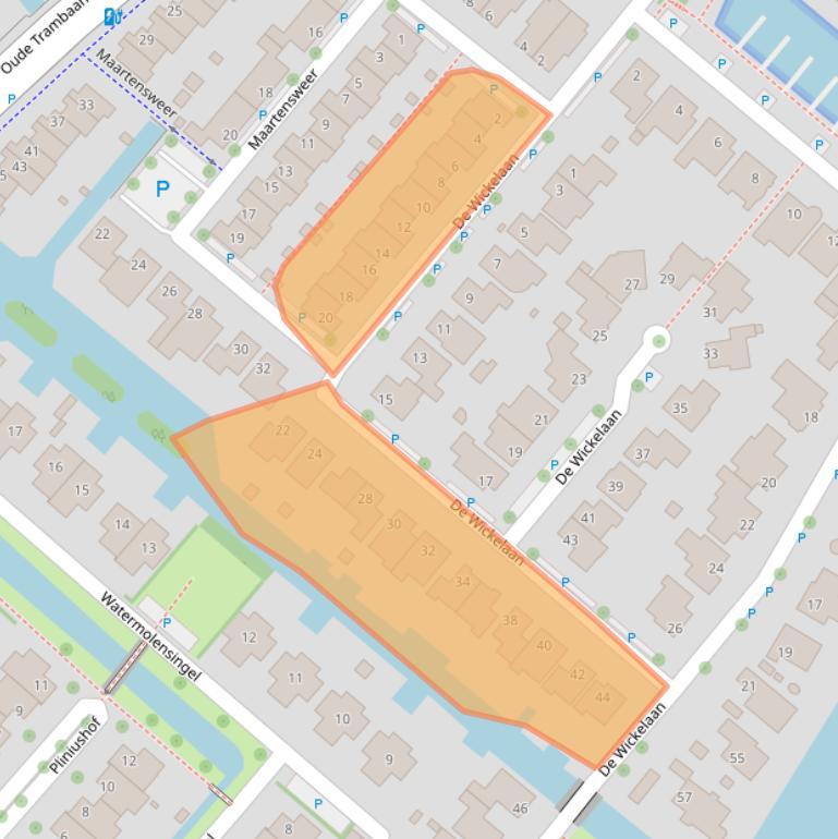 Kaart van postcodegebied 2265DE.