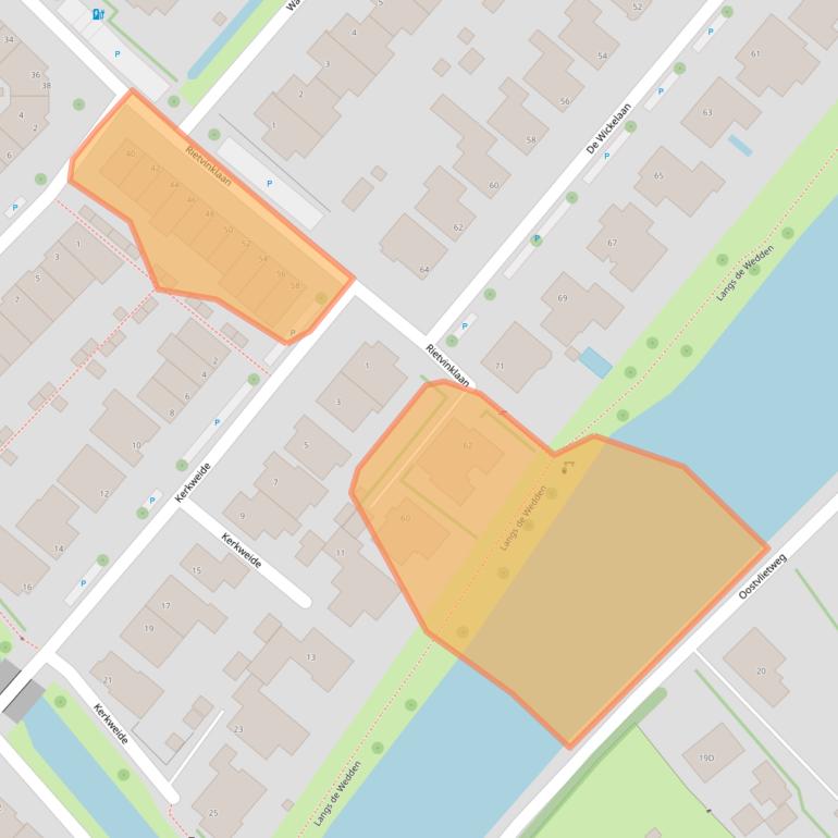 Kaart van postcodegebied 2265DL.