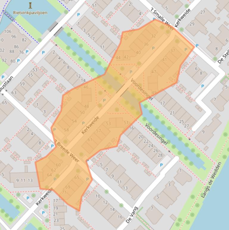 Kaart van postcodegebied 2265DN.