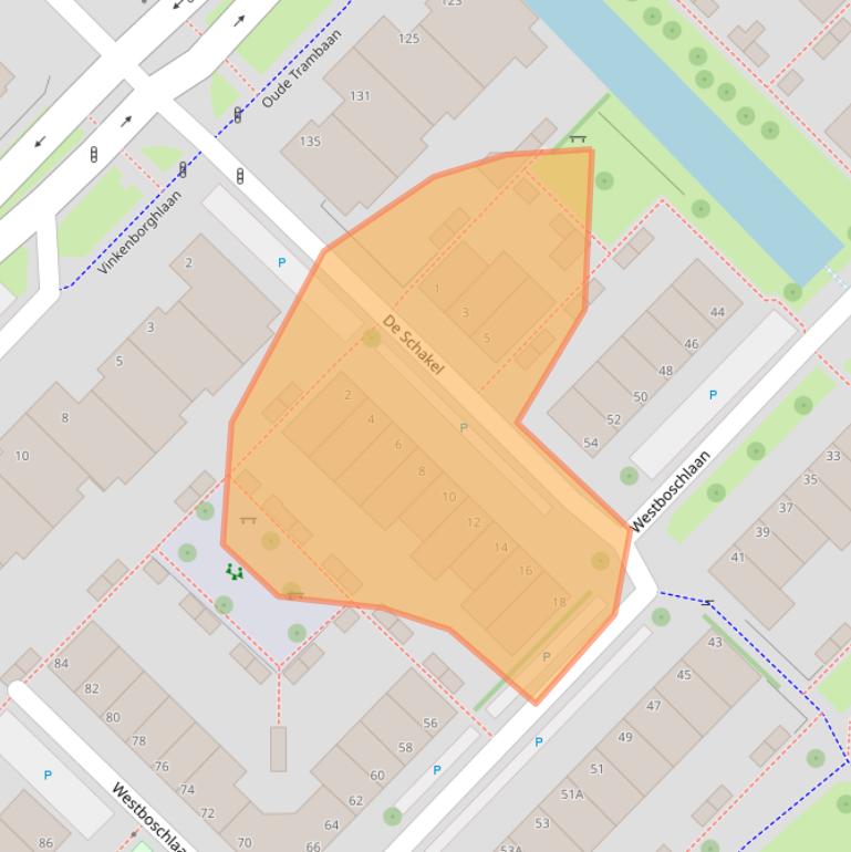 Kaart van postcodegebied 2265DS.