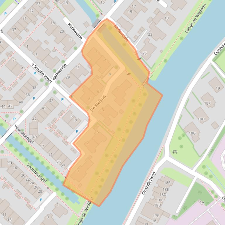 Kaart van postcodegebied 2265EA.