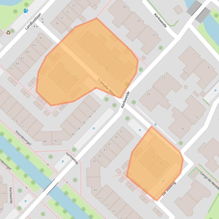 Kaart van postcodegebied 2265EB.