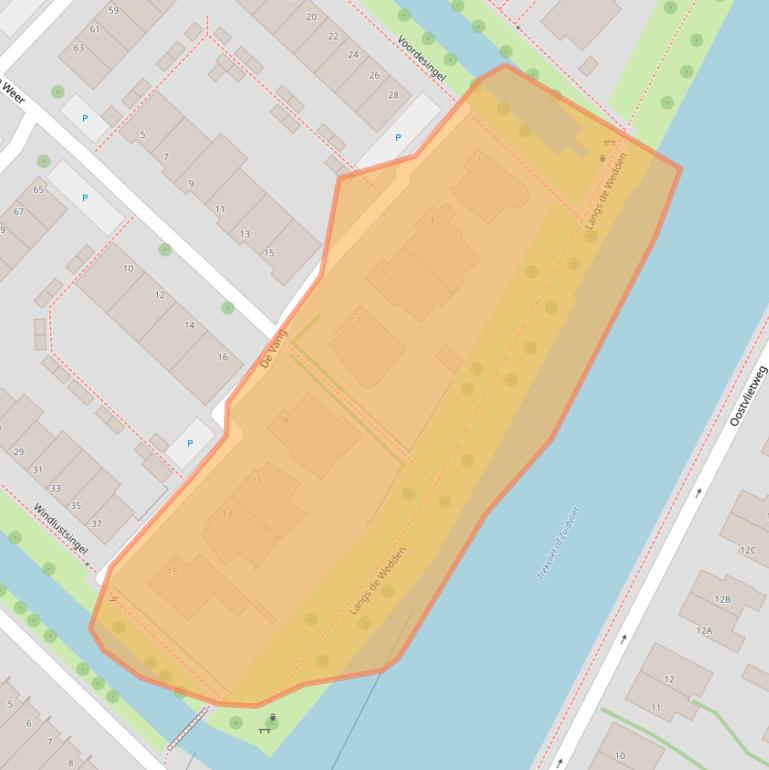 Kaart van postcodegebied 2265EG.