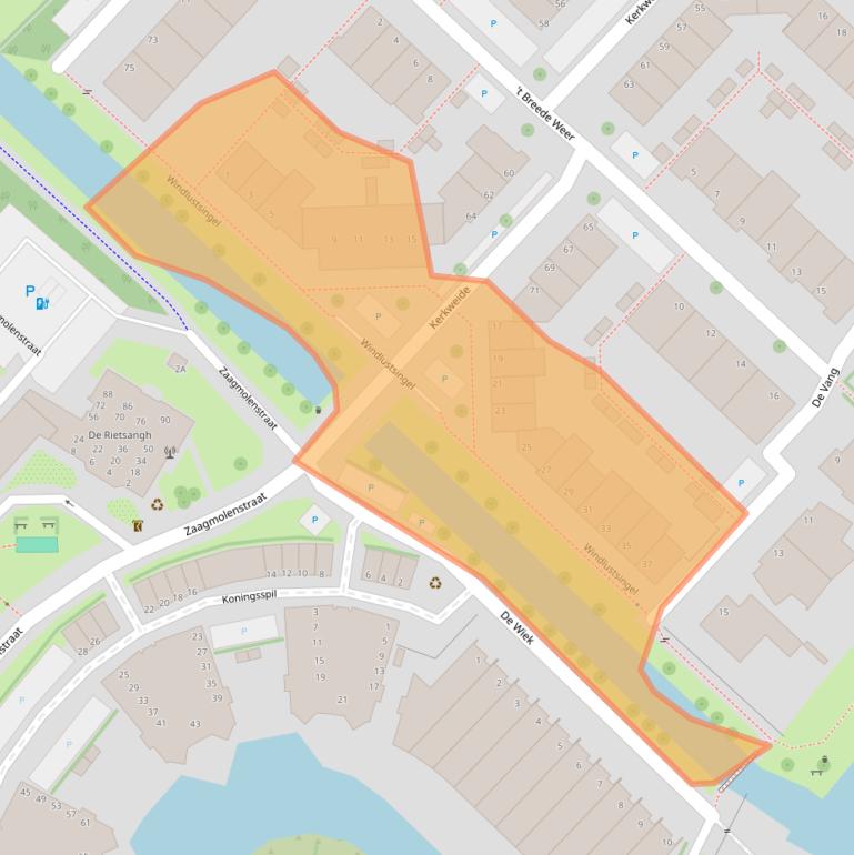 Kaart van postcodegebied 2265EJ.