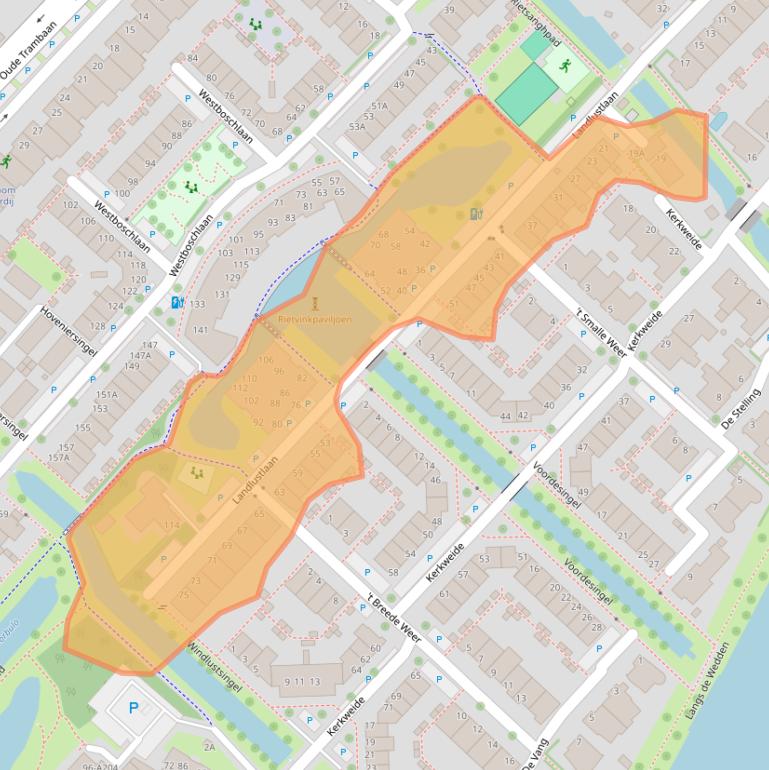 Kaart van postcodegebied 2265EK.