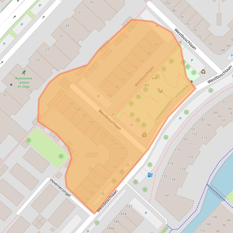 Kaart van postcodegebied 2265EL.