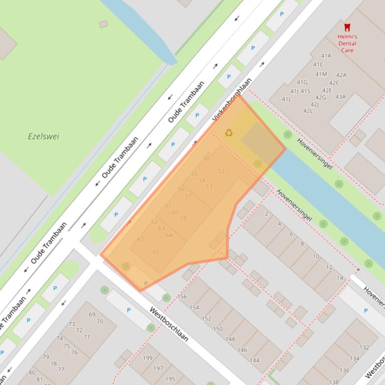 Kaart van postcodegebied 2265GC.