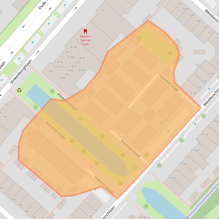 Kaart van postcodegebied 2265GE.