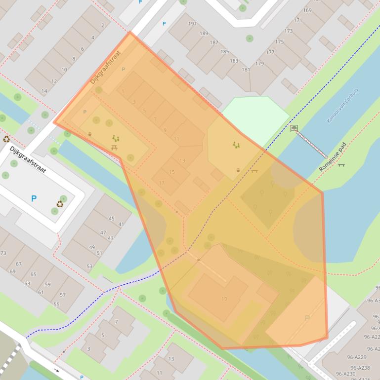 Kaart van postcodegebied 2265VL.