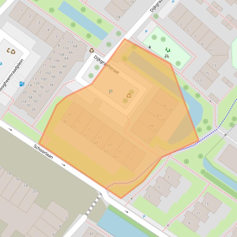 Kaart van postcodegebied 2265VM.