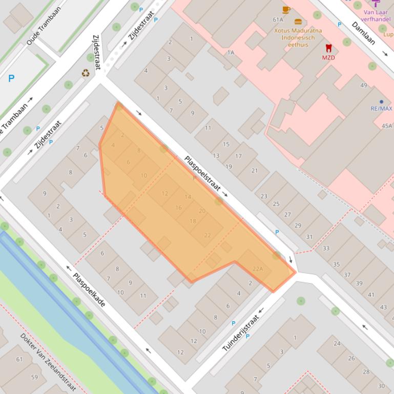 Kaart van postcodegebied 2265XM.