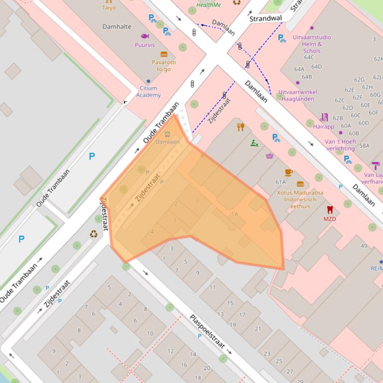 Kaart van postcodegebied 2265XP.