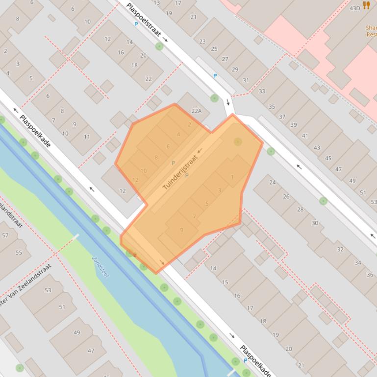 Kaart van postcodegebied 2265XS.