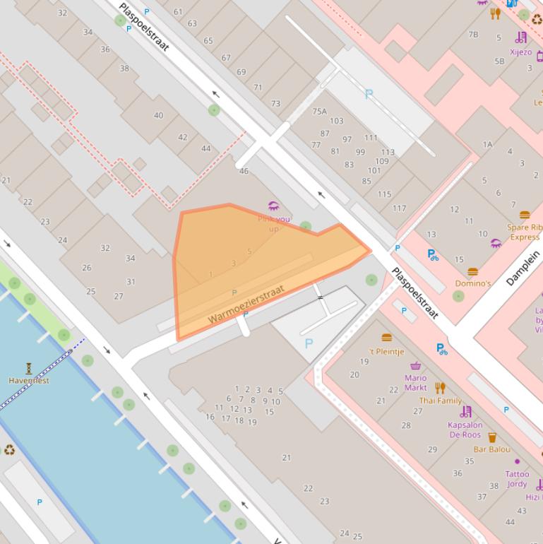 Kaart van postcodegebied 2265ZA.