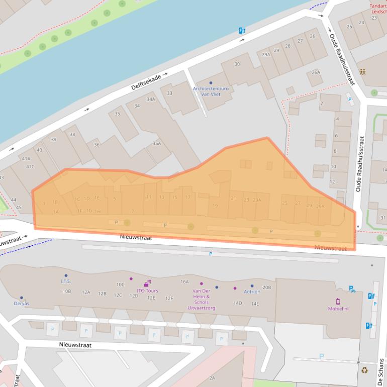 Kaart van postcodegebied 2266AA.