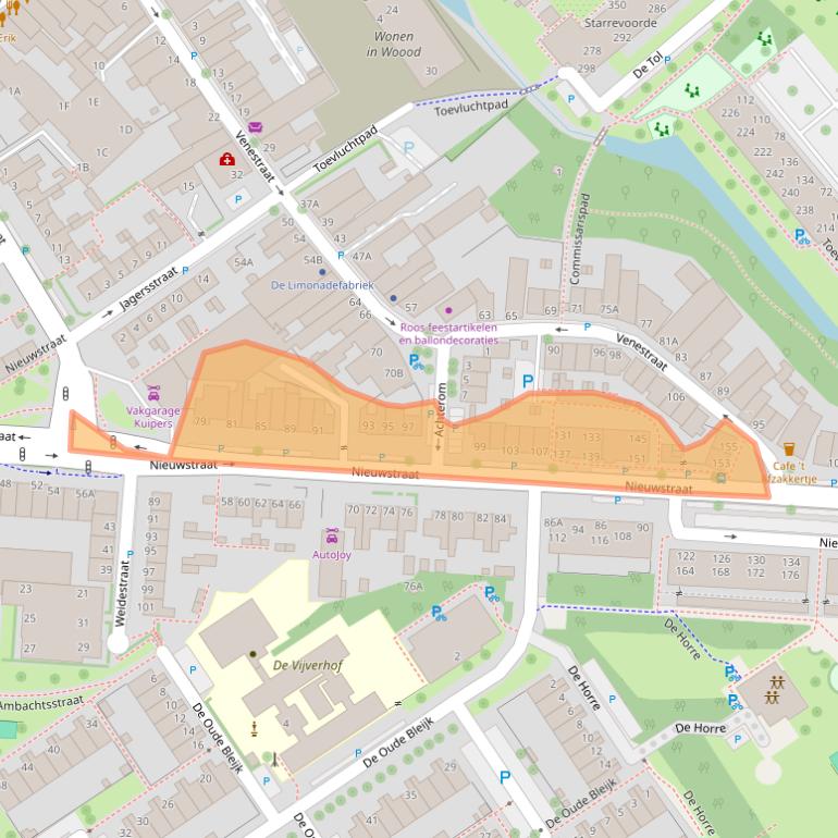 Kaart van postcodegebied 2266AC.