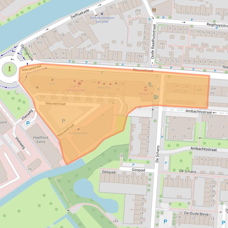 Kaart van postcodegebied 2266AD.