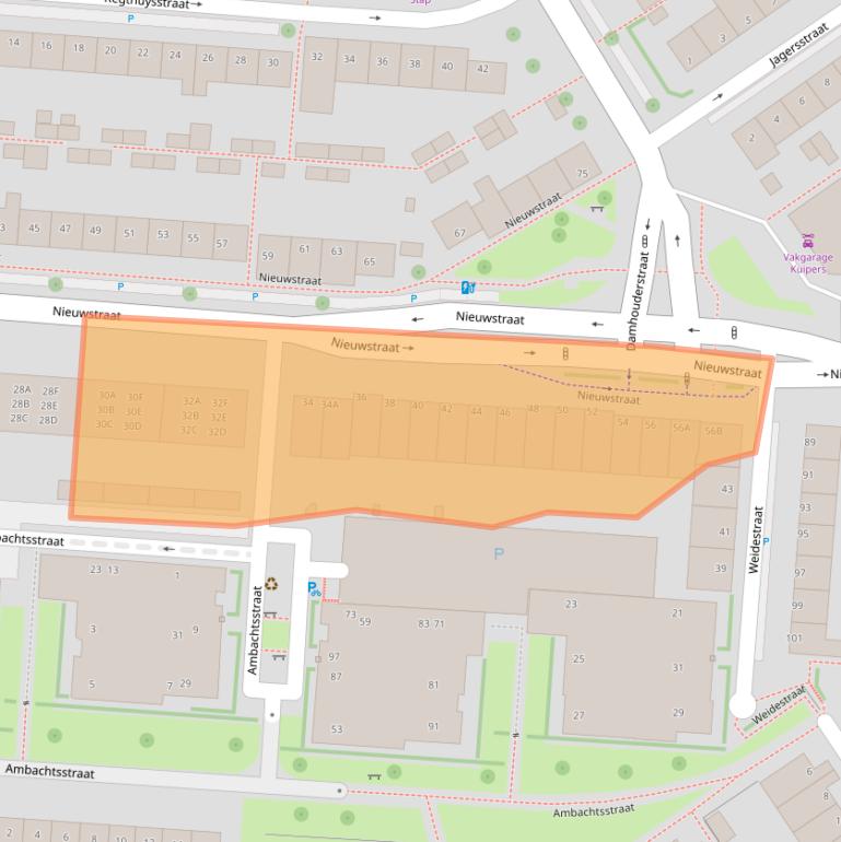 Kaart van postcodegebied 2266AE.