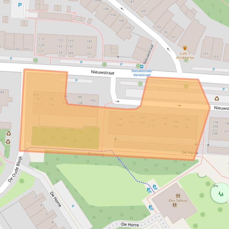 Kaart van postcodegebied 2266AH.