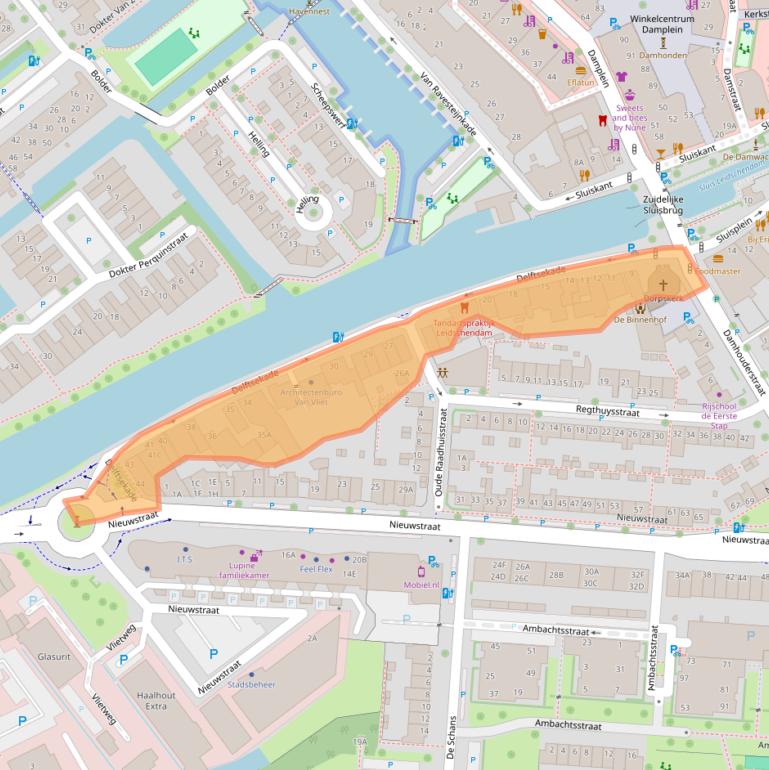 Kaart van postcodegebied 2266AJ.