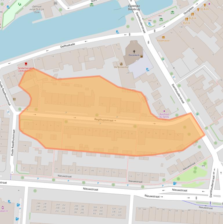 Kaart van postcodegebied 2266AR.