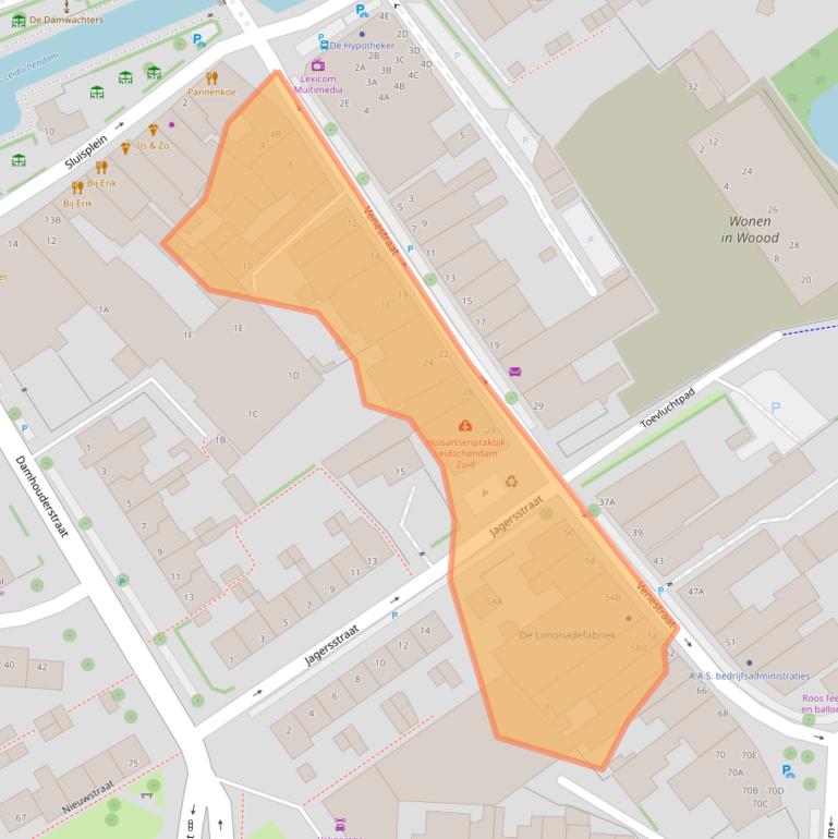 Kaart van postcodegebied 2266BA.