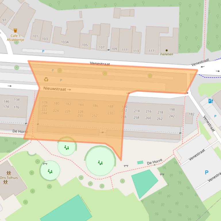 Kaart van postcodegebied 2266BC.