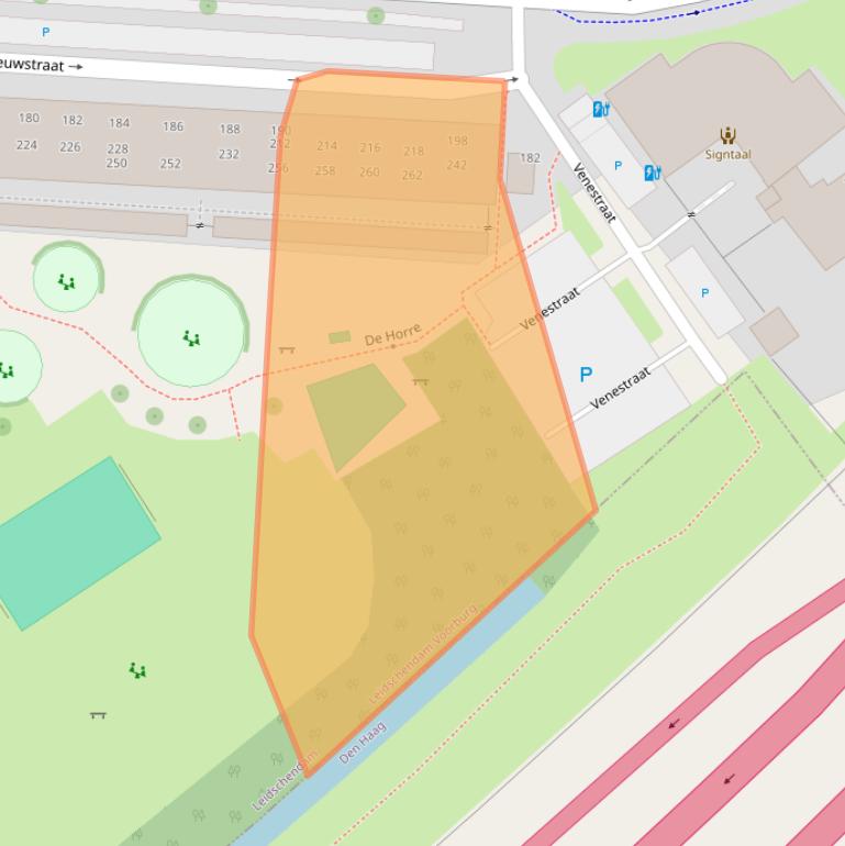 Kaart van postcodegebied 2266BD.