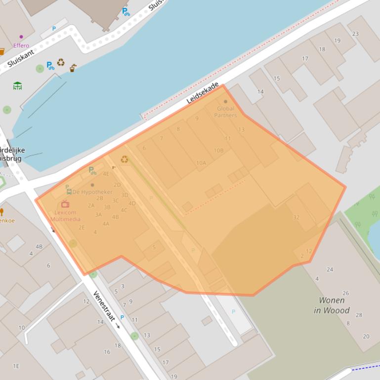 Kaart van postcodegebied 2266BG.