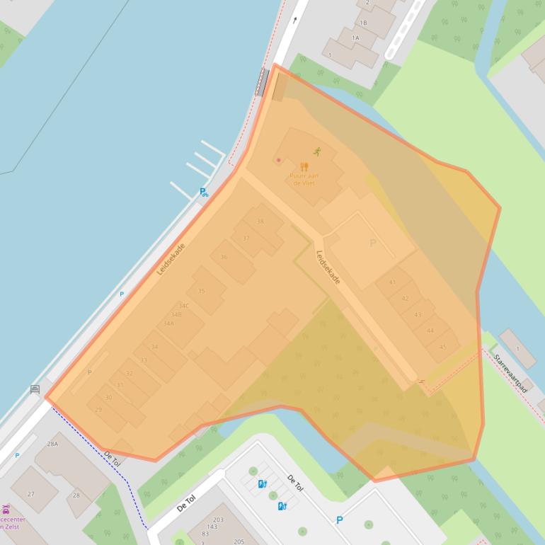 Kaart van postcodegebied 2266BJ.