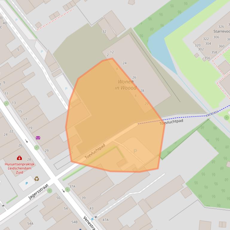 Kaart van postcodegebied 2266BR.