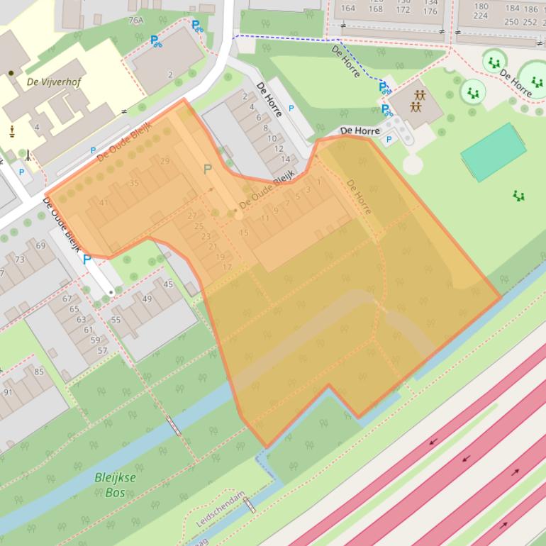 Kaart van postcodegebied 2266CC.