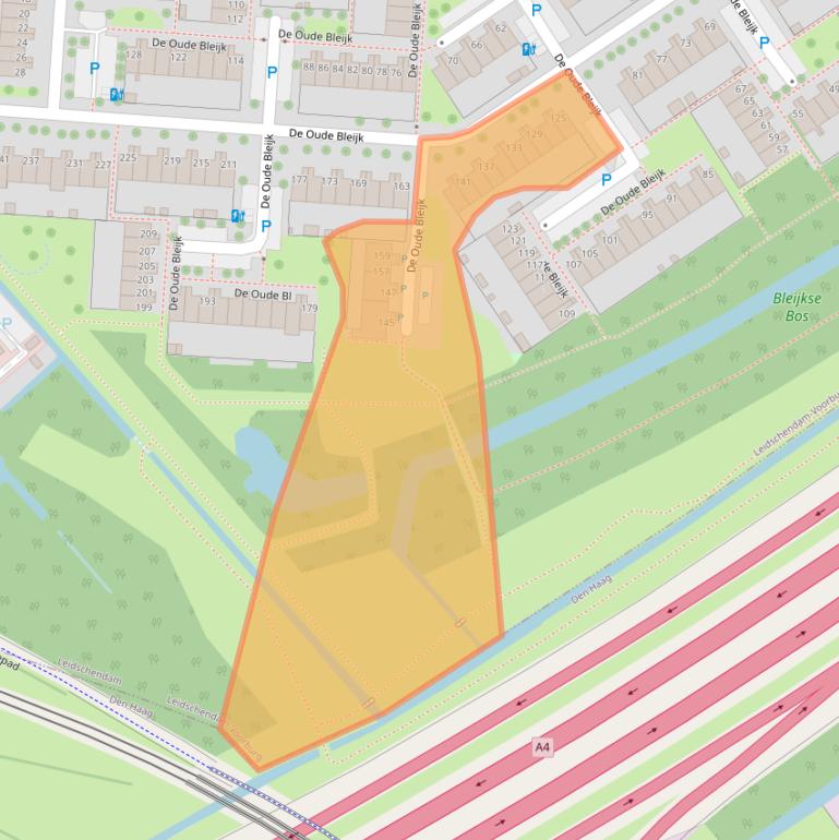 Kaart van postcodegebied 2266CG.