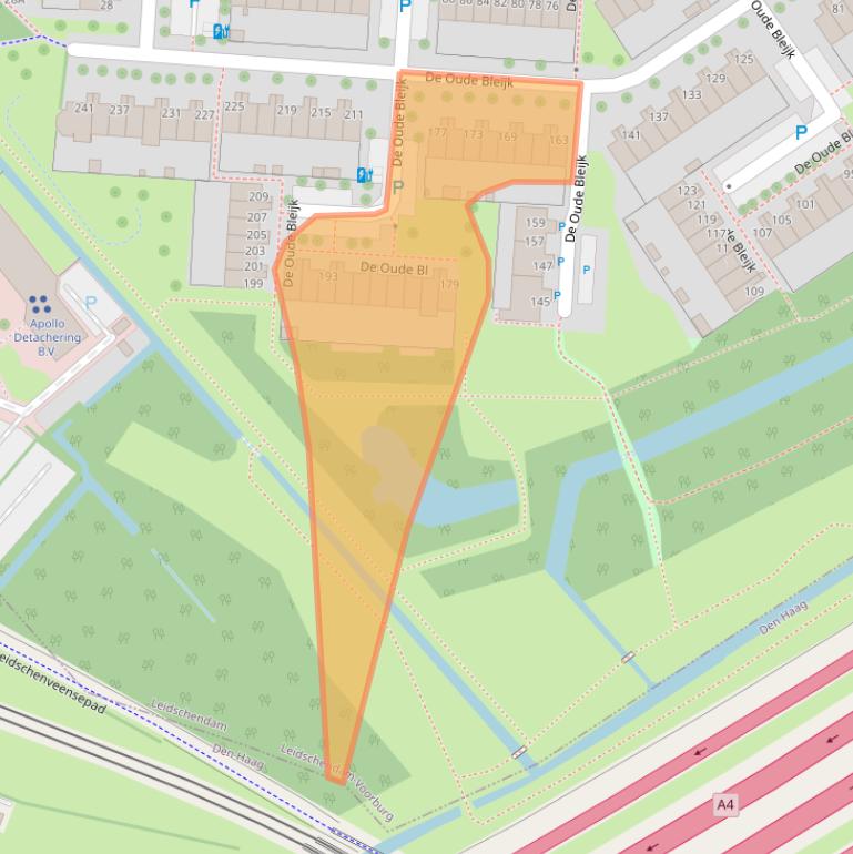 Kaart van postcodegebied 2266CH.