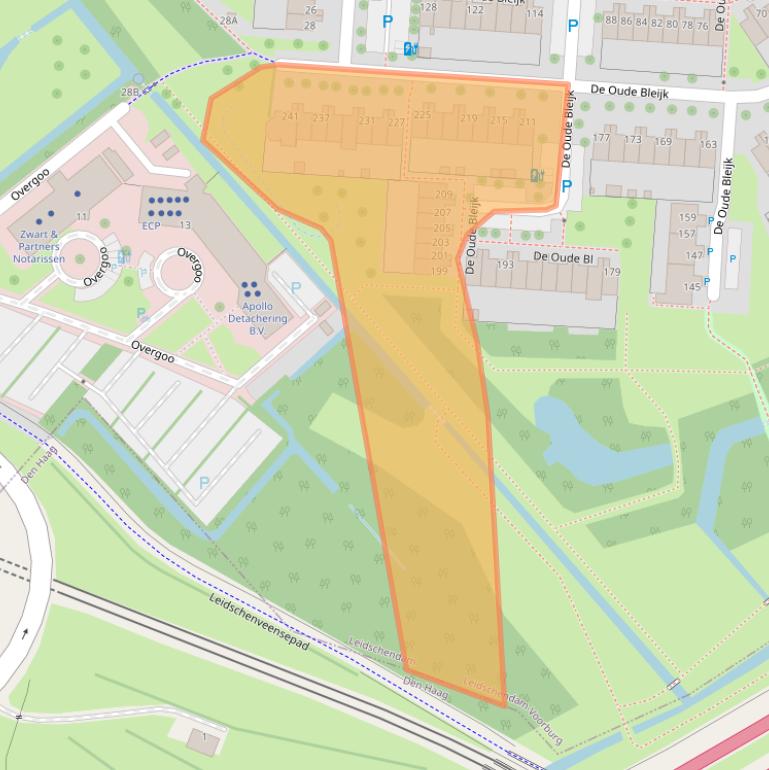 Kaart van postcodegebied 2266CJ.