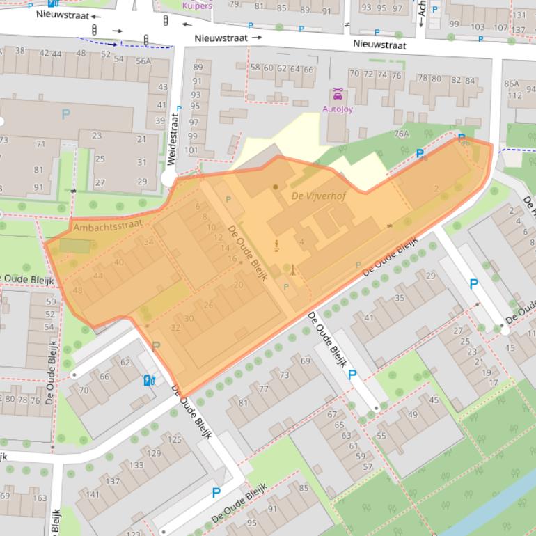 Kaart van postcodegebied 2266CK.