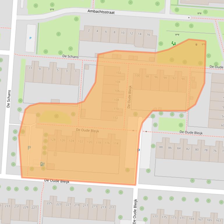 Kaart van postcodegebied 2266CM.